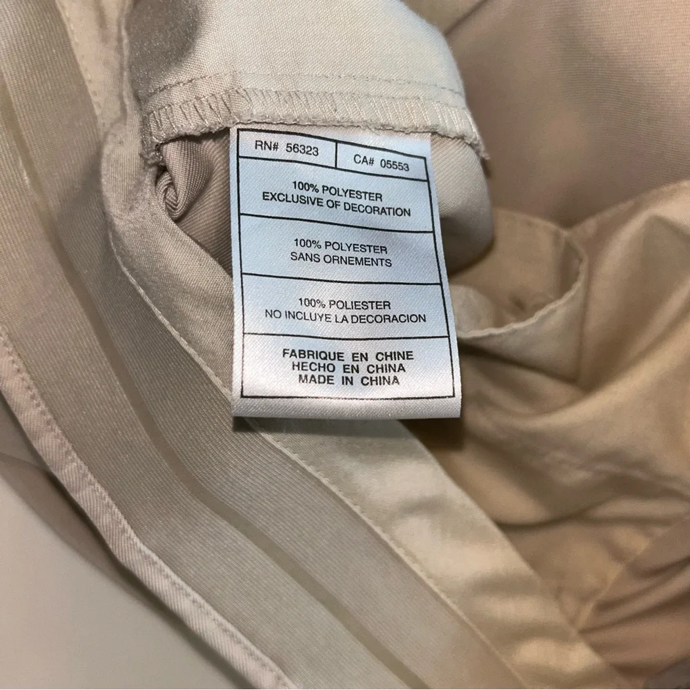 Nike Golf Pants FitDry mens pleated cream polyester golf pants‎ size 35x32